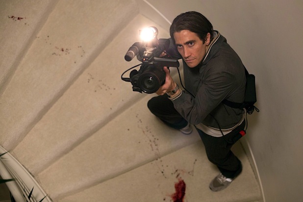 Jake Gyllenhaal plays an unscrupulous news cameraman in the thriller Nightcrawler